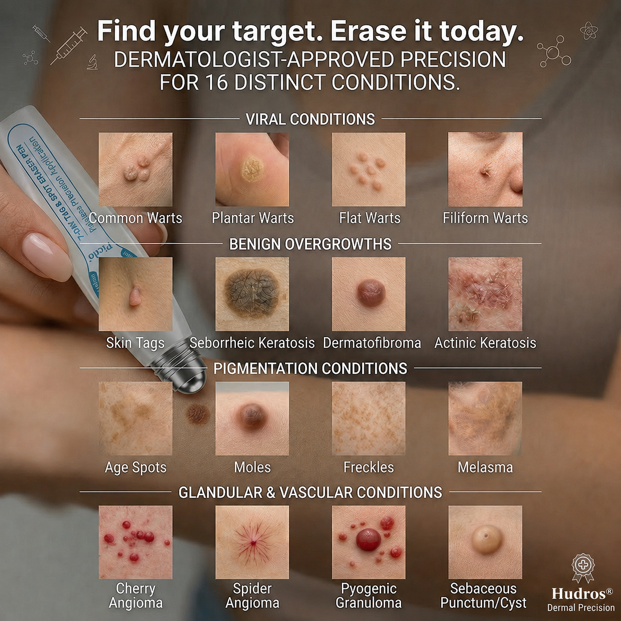 𝐇e𝐚𝐥𝐫i𝐳e® 7-𝐷𝑎𝑦 𝗧𝐚𝐠 & 𝗦𝗽𝐨𝐭 𝐄𝐫𝒂𝒔𝒆𝒓(Zero Pain, Zero 𝐒𝐜𝐚𝒓𝒔 Rollerball) 🚚