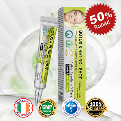 👩‍⚕️Made and shipped from IE ✅Healrize® Botox & Vita-A Retinol Shot Wrinkle-Lift Tightening cream - Last Day Promotion 70% OFF 🏆